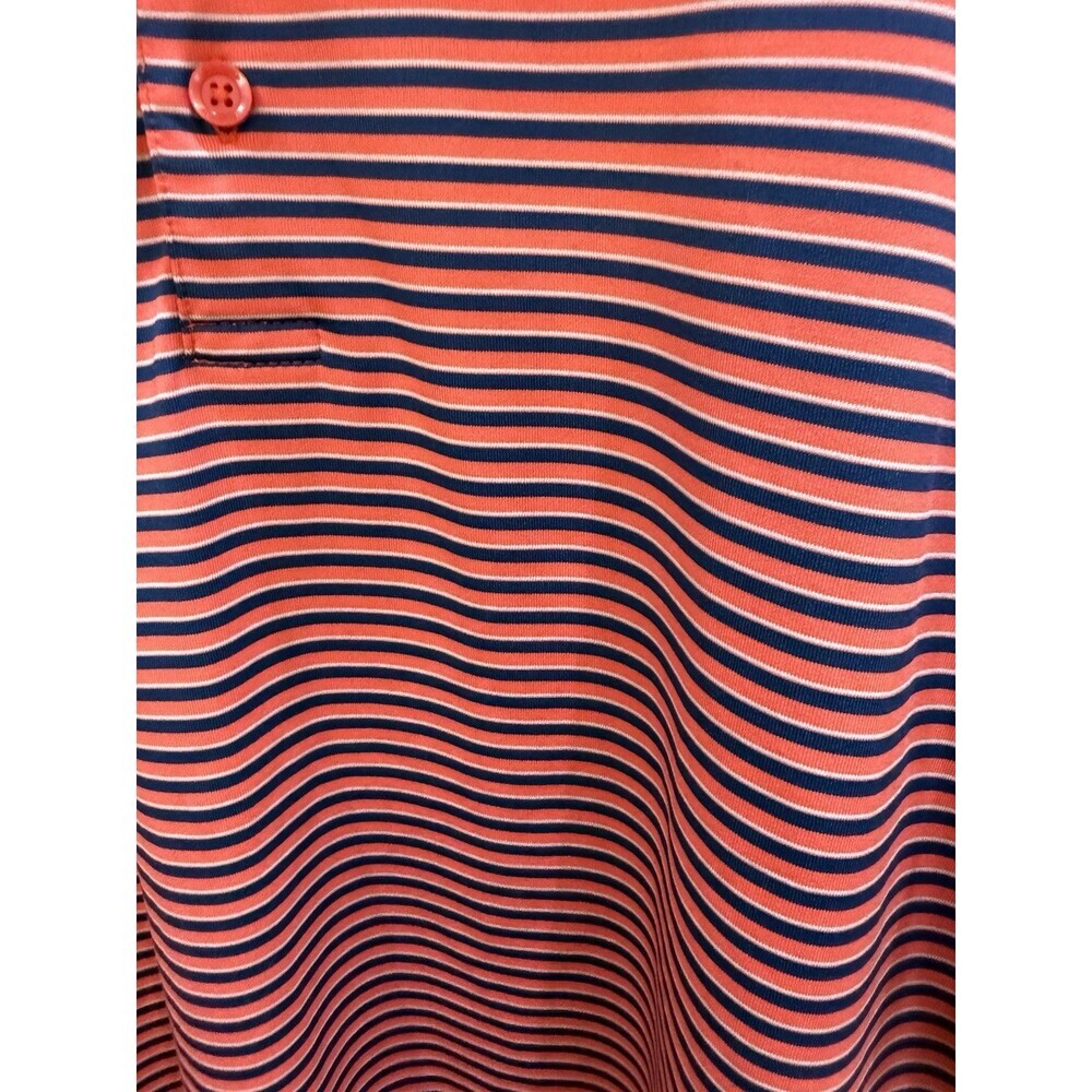 PGA Tour Men’s Set of 2 Golf Polo Shirt Sz XXL Blue Orange Striped Stretch - Picture 7 of 15